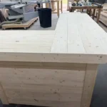 Unfinished Doc Drop L Shape Large Sales Counter with ADA drop