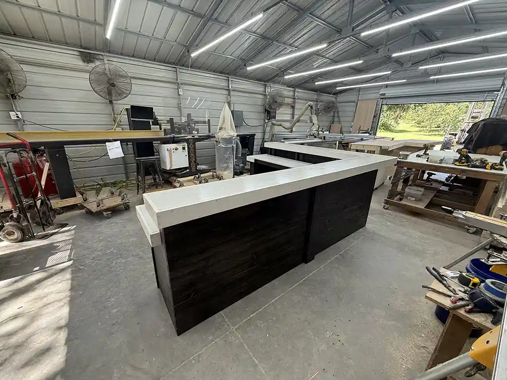 Ebony White Collin L Shape Large Home Bar 1 Ebony White Collin L Shape Large Home Bar
