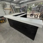 Ebony White Collin L Shape Large Home Bar 3 Ebony White Collin L Shape Large Home Bar