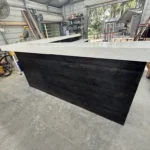Ebony White Collin L Shape Large Home Bar 4 Ebony White Collin L Shape Large Home Bar