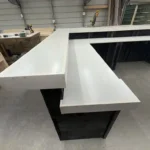 Ebony White Collin L Shape Large Home Bar 5 Ebony White Collin L Shape Large Home Bar