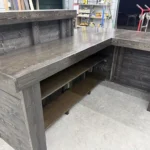 Lavonne L Shape Sales Counter with Privacy Tower & ADA drop Ebony 5