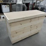 Mobile Welcome Stand Unfinished with 3 shelves 1 Mobile Welcome Stand Unfinished with 3 shelves