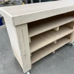 Mobile Welcome Stand Unfinished with 3 shelves 5 Mobile Welcome Stand Unfinished with 3 shelves