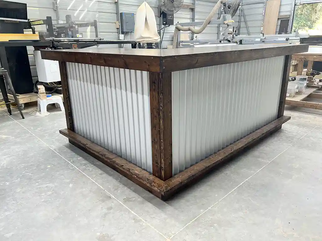 Provincial Metal Original L Shape Medium Indoor Home Bar 1 Provincial Metal Original L Shape Medium Indoor Home Bar