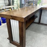 Provincial Metal Original L Shape Medium Indoor Home Bar 6 Provincial Metal Original L Shape Medium Indoor Home Bar
