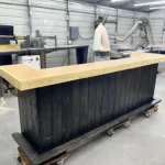 Ebony Natural Jackson U Shape Sales Counter 2 Jackson U Shape Sales Counter