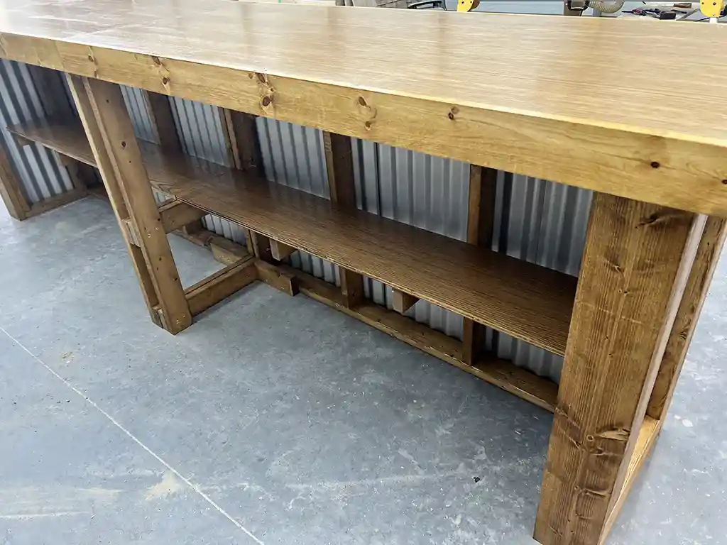 Golden Oak Metal Straight Ace Large Indoor Home Bar 2 Golden Oak Metal Straight Ace Large Indoor Home Bar