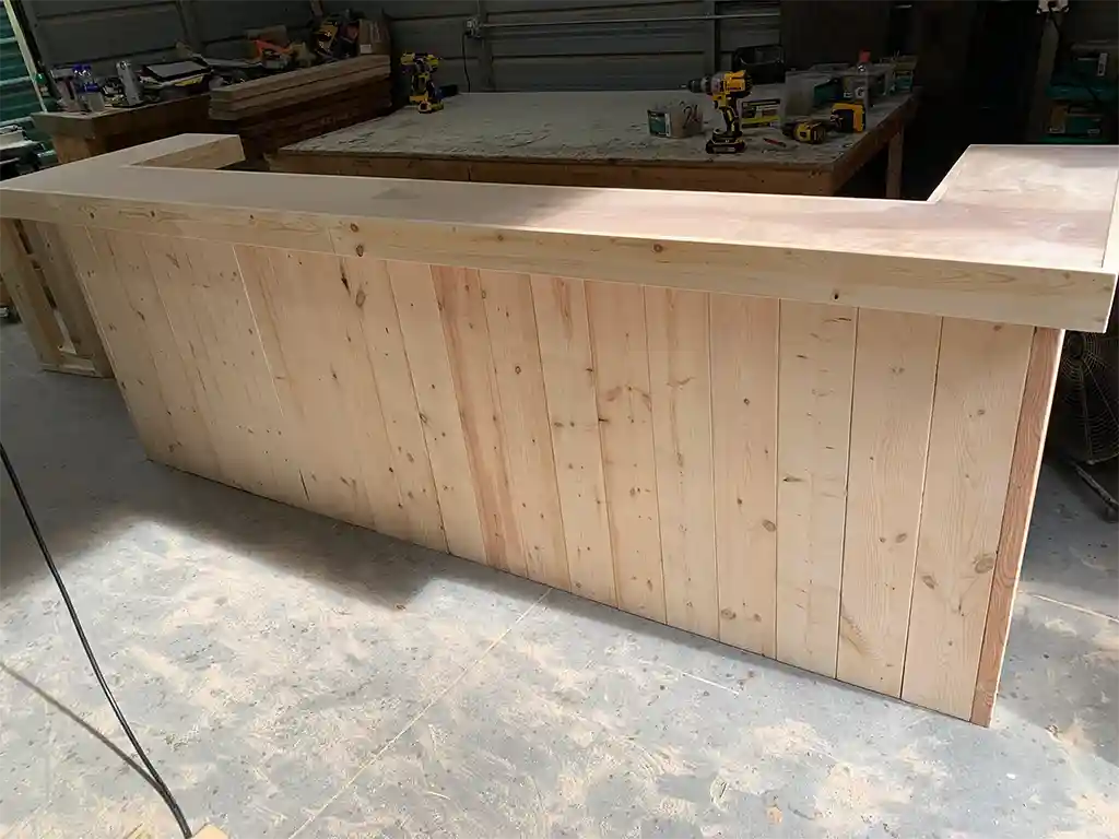 Jackson U Shape Sales Counter Unfinished 5 Jackson U Shape Sales Counter Unfinished