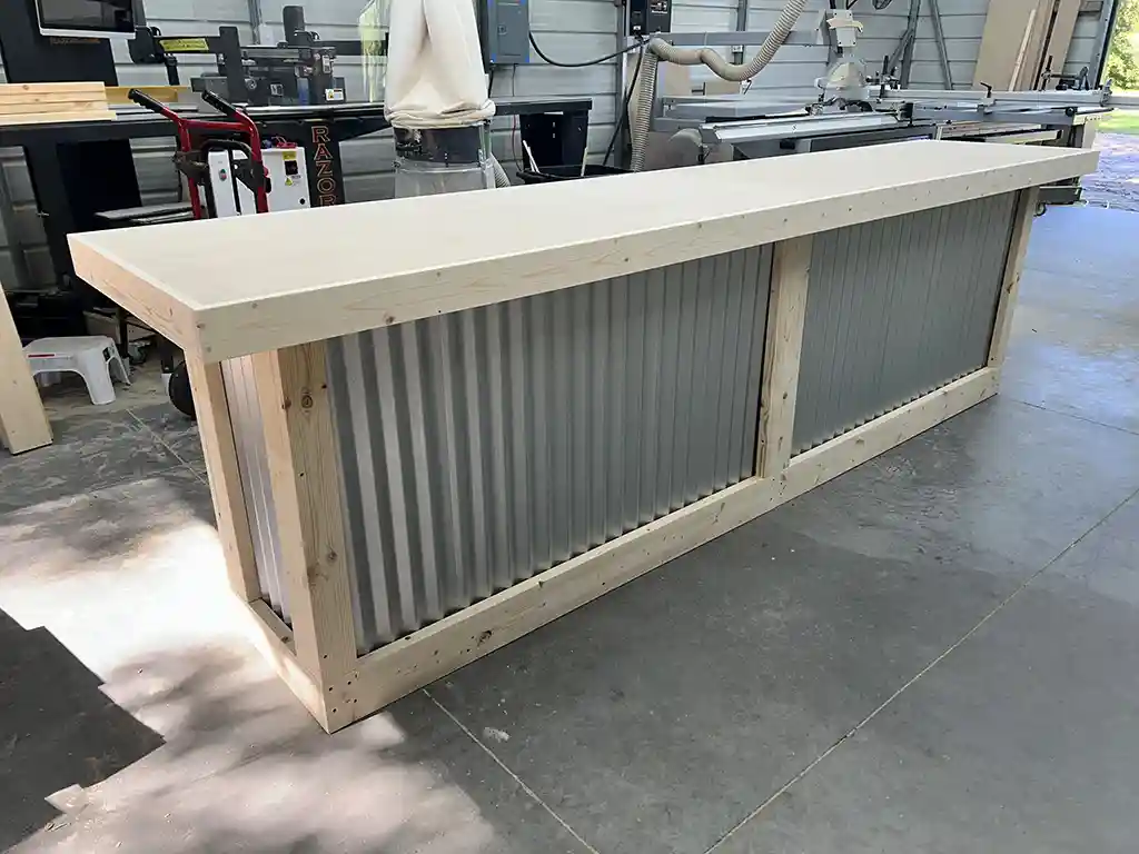 Metal Liberty Large Sales Counter Unfinished 1 Metal Liberty Large Sales Counter Unfinished