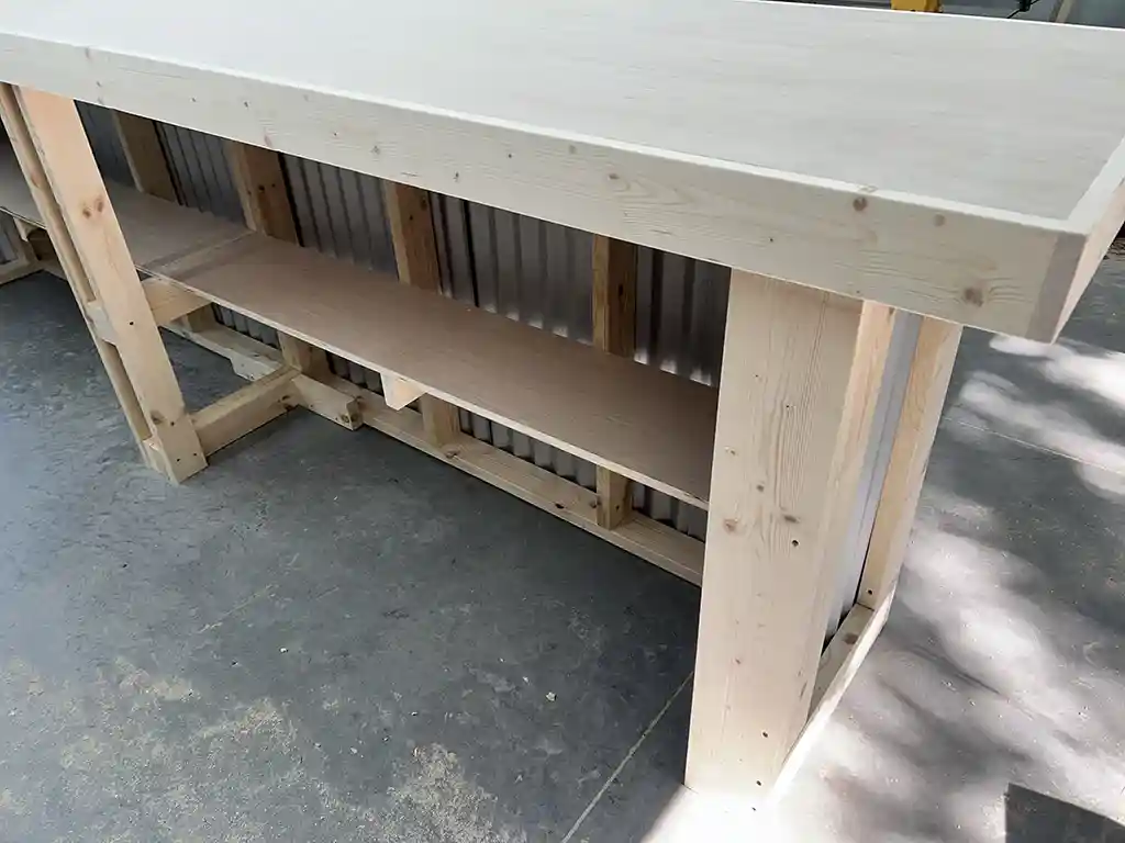 Metal Liberty Large Sales Counter Unfinished 4 Metal Liberty Large Sales Counter Unfinished