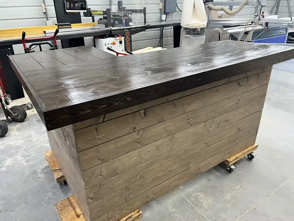 Mushroom Espresso Clark L Shape Covered Patio Home Bar 2 Mushroom Espresso Clark L Shape Covered Patio Home Bar