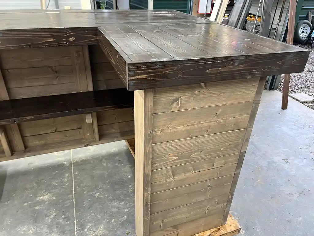 Mushroom Espresso Clark L Shape Covered Patio Home Bar 6 Mushroom Espresso Clark L Shape Covered Patio Home Bar