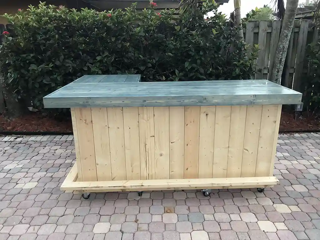 Original L Shape Covered Patio Home Bar Natural Poly Blue 5 Original L Shape Covered Patio Home Bar Natural Poly Blue Colors 5