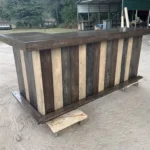 Original L Shape Indoor Home Bar Dark 3 Tone Espresso color 2 Original L Shape Indoor Home Bar