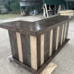 Original L Shape Indoor Home Bar Dark 3 Tone Espresso color 3 Original L Shape Indoor Home Bar