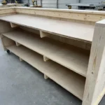 Unfinished Mobile Hostess Stand with 3 shelves 5 Unfinished Mobile Hostess Stand with 3 shelves