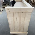 Unfinished Mobile Hostess Stand with 3 shelves 6 Unfinished Mobile Hostess Stand with 3 shelves