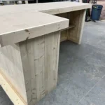 Unfinished Original L-Shape Indoor Home Bar 5 Unfinished Original L Shape Indoor Home Bar
