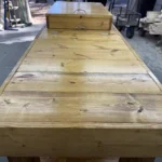 Mobile Covered Patio Cooler Table Golden Oak 6