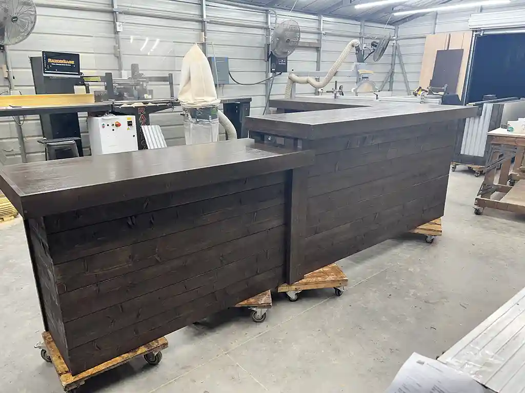 Espresso Coffee Shop L Shape Large Sales Counter with ADA drop 1