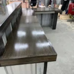 Hello Shiny Large L Shape Metal Reception Desk Stormwash Ebony 5