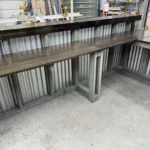 Hello Shiny Large L Shape Metal Reception Desk Stormwash Ebony 6