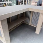 Metal Original L Shape Indoor Home Bar Unfinished 4